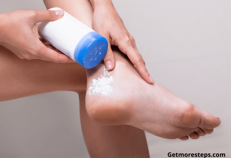 Kepp feet dry to prevent blisters