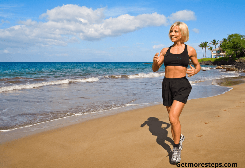 Get fitter by walking on the beach