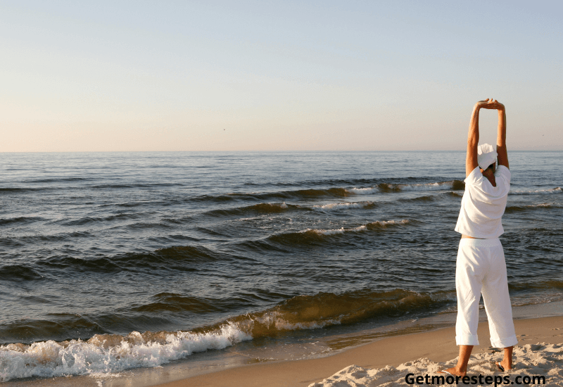 Walking on the beach is relaxing